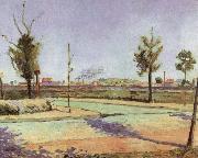 Paul Signac The Road to Gennevilliers painting